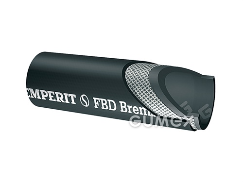 Hadica pre vzduchové brzdy FBD, 11/18mm, 10bar, EPDM, -40°C/+70°C, čierna